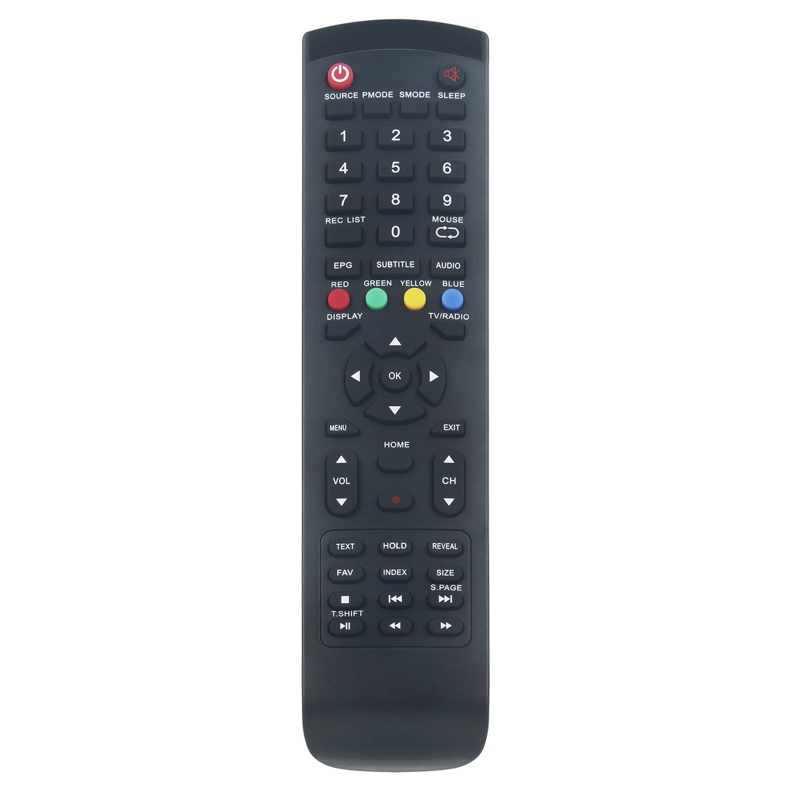 RC-6 VINABTY Replaced Remote Fit for Baird Smart TV TI4309DLEDDS TI4909DLEDDS TI5509DLEDDS TI6509DLEDDS