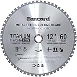 Concord Blades MCB1200T060HP 12-Inch 60 Teeth TCT Ferrous Metal Cutting Blade