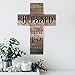 P. Graham Dunn Blessed are Those Who Trust Rustic 14 x 10 Wood Wall Art Cross Plaque