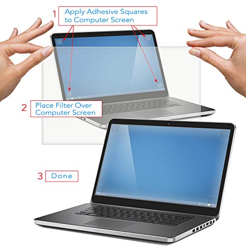 Blue Light Blocking Laptop Screen and Monitor Protector Many Sizes