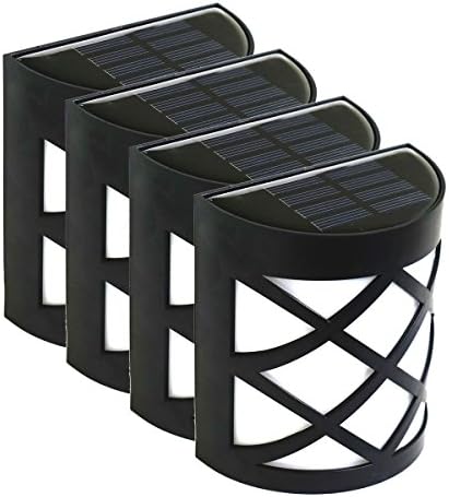 Solar Lights Outdoor,AADDON LED Wireless Waterproof Security Motion Sensor Powered Wall Light for Patio Deck Yard Garden Driveway Fence Stair Walkway Porch(4 Pack)