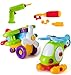Kids Take Apart Toy Set, Airplane and Helicopter – 46 Piece Build Your Own Vehicle Kit Includes Tools, Parts – Educational Construction and Fun Learning for Toddlers, Boys, Girls – EduKids