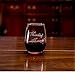 National Etching Mischief Managed Wine Glass Set (11oz Stemless)