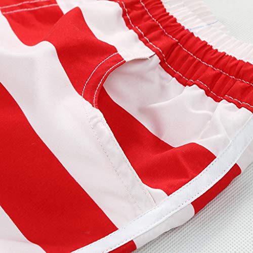 TOTOD Shorts Women Casual Beach Pants American Flag Stripes Stars Print Home Sweatpants Leisure Wild White - Thumbnail 2