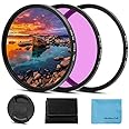 67mm Filter Kit Universal UV CPL FLD Filter Set UV Protection Filter Circular Polarizing Filter Fluorescent Filter with Lens Cap Replacement for Canon Nikon Sony Pentax Olympus Fuji Camera