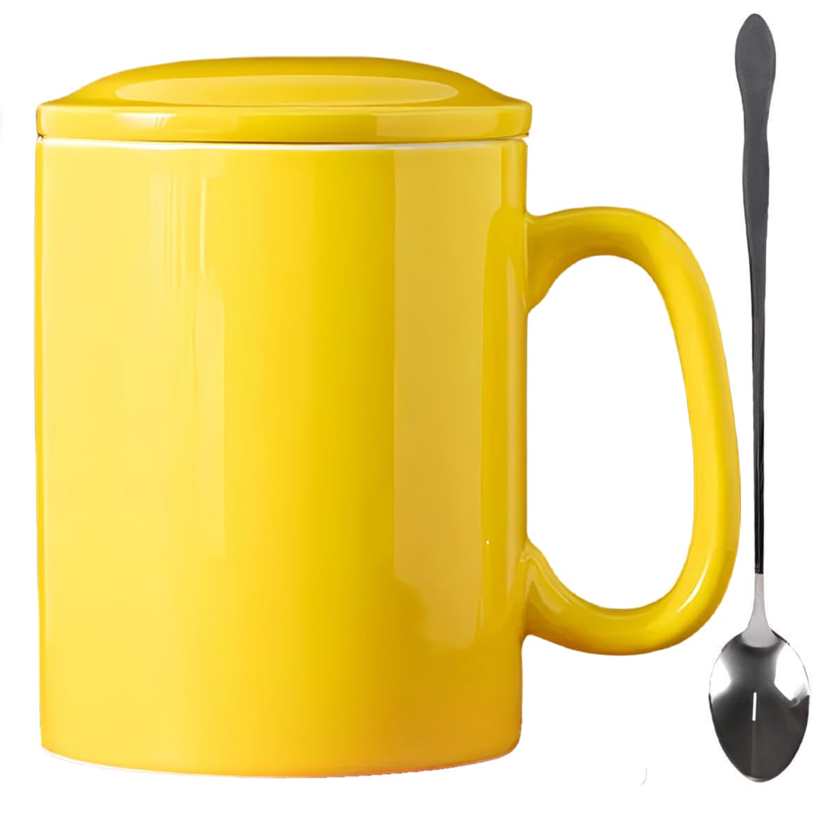 Photo 1 of *Missing Parts*
GANBEITEE Extra Large Coffee Mug 33 oz, Ceramic Porcelain Oversized Coffee Cup with Handle, Big Mugs with Lid and Spoon for Tea Latte Cappuccino (Yellow)