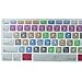 Dogxiong for iMac G6 Keyboard with Numeric Keypad NumberPad Print with: Adobe Photoshop Functional Shortcuts Hot Keys Design Silicone Keyboard Skin Cover [US/EU Layout]