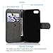 Compatible with iPhone 7 Wallet Case, iPhone 8 Case Embossed Love PU Leather Case Full Protective Anti-Scratch Resistant Cover Magnetic Case Slot Wrist Strap Case for iPhone 7 & iPhone 8