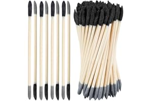 20Pcs Black Sanding Sticks Double End Matchsticks Twigs 120/280 Grit Fine Detailing Polishing Tool for Plastic Models Miniatu