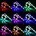 Excelvan 1M/3.3FT IP65 Waterproof Flexible Color Changing RGB SMD 5050 30 LEDs DC 5V Battery-powered LED Strip Light with Mini Controller