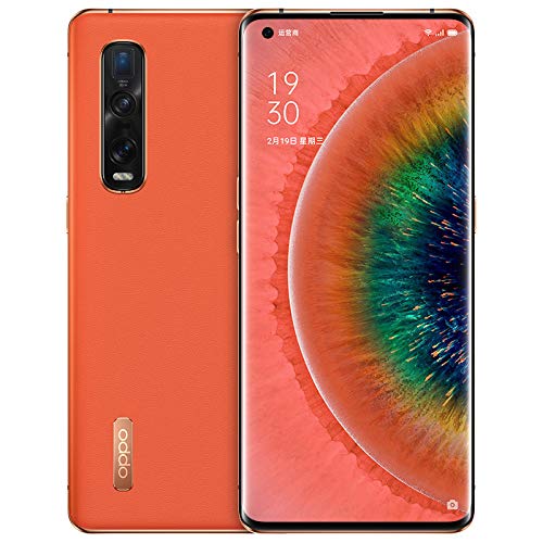 Original Oppo Find X2 Pro 12G+256GB 5G Mobile Phone Snapdragon 865 Android 10 6.7" OLED 120HZ 48.0MP 65W Charger Global Warranty Cellphone by-（Real Star Technology） (Orange (Vegan Leather) 12+256gb)