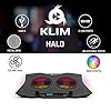 KLIM-Halo-Laptop-Cooling-Stand-with-RGB-backlighting-11-17-Gaming-Laptop-Cooling-Pad-For-Desk-USB-Powered-Fan-Very-Stable-And-Silent-Compatible-Mac-And-PS4-NEW-2021 KLIM Halo + Laptop Cooling Stand with RGB backlighting + 11" - 17" + Gaming Laptop Cooling Pad For Desk + USB Powered Fan + Very Stable And Silent + Compatible Mac And PS4 - NEW 2022