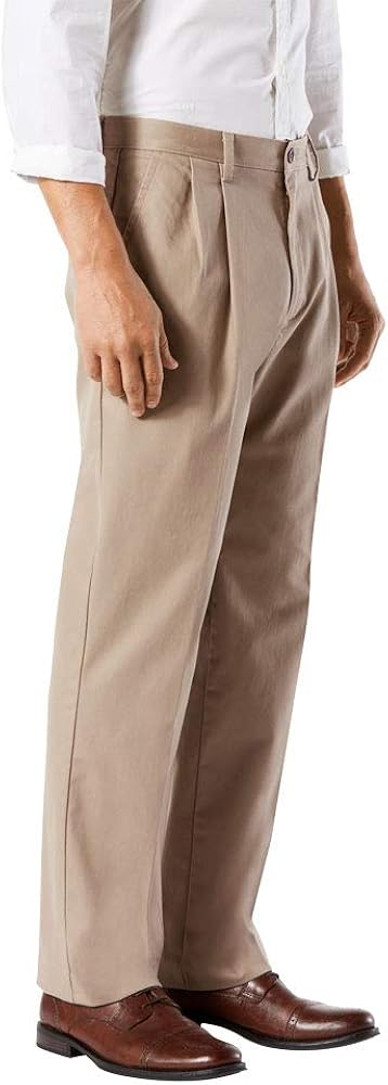 Dockers Men's Classic Fit Easy Khaki Pants - Pleated at  Men’s Clothing store