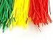 HS Colored Zip Ties Neon Small Nylon Wire Ties Assorted 6 Colors (Green,Yellow, Black, White, Blue, Red) 4 Inch for Crafts,Bulk 600 Pack