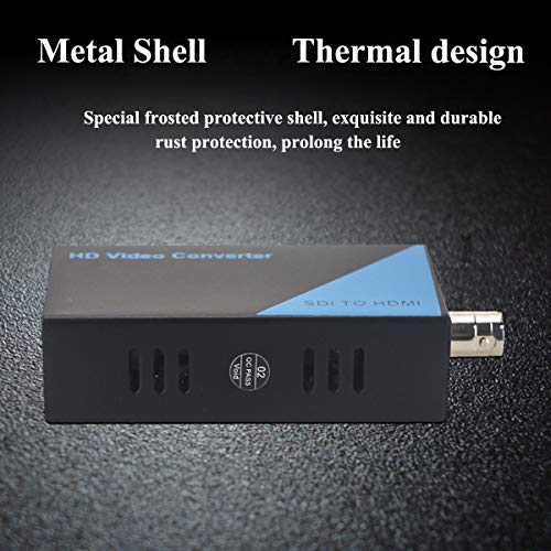 AAO SDI to HDMI Converter Adapter, 3G-SDI/HD-SDI/SD-SDI Auto Format Detection, Full HD 1080P SDI to HDTV Audio, Video & Audio Synchronous Output.