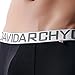 David Archy Men's 4 Pack Classic Series Cotton Pouch Trunk(L, Black)