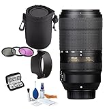 Nikon AF-P DX NIKKOR 70-300mm F/4.5-6.3G ED VR Lens Bundle With
Professional HD Filters, Lens Hood, Lens Case, 5 Piece Super Savings
Lens Starter Kit.