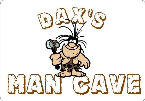 DAX Man Cave 9"x12" Aluminum novelty parking sign wall decor.