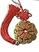 Uniquelover Chinese Red Enless Knot Feng Shui Lucky Coins for Wealth and Good Fortune--3pcs