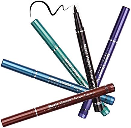 Waterproof Liquid Eyeliner Pencil, Vodisa Master Precise Eye Define Liquid Eye liner Pen Beauty Cosmetics Make Up Long-lasting Wear Smooth Eyeliner Eyes Smudge Proof Liner Pens (Brown)