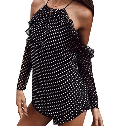 SportsX Women's Off-Shoulder Polka