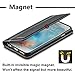 iPhone 6s Plus Wallet Case,WenBelle [Calendula Series] Premium Genuine Leather，cowhide Flip Book Design Case with Stand Feature, Magnetic Closure for Apple iPhone 6 6s plus 5.5 inch(Black)