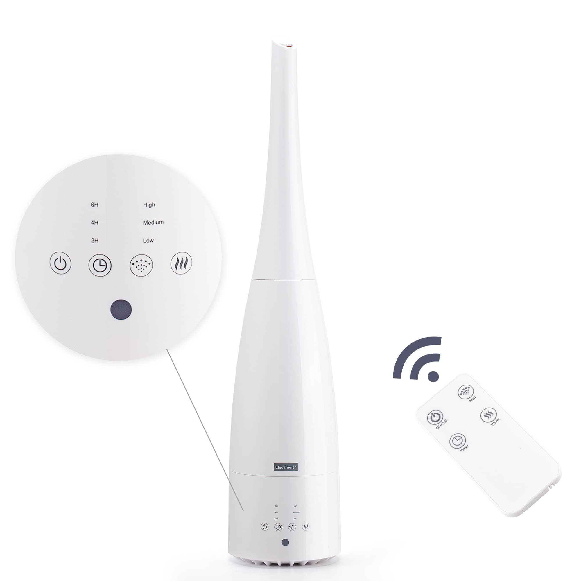 Elecameier Warm and Cool Mist Humidifier for