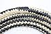 Genuine Real Leather 08 Feet Long 12 Plait Weaving Bull Whip Black & Off White