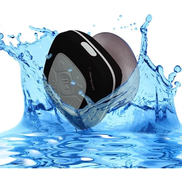 soundlogic bluetooth rugged pro waterproof speaker with carabiner & suction cup