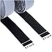 41 Feet Self Back Adhesive Tape Roll by TOPtoper Hook and Loop Strips 0.8 Inch (Black)