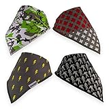 Rockstar Rugrats Baby Bandana Teething Drool Bibs with Snaps 4-pack Unique Premium Absorbent Cotton Gift Set for Boys and Girls
