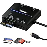 Marly USB-C Multi Card Reader Writer Hub High-Speed USB 3.0 for Smartphone Windows Mac PC Laptop Camera - SD/SDHC/MMC/CF/MS Micro/Memory Stick/MS PRO Duo/xD/Micro SD