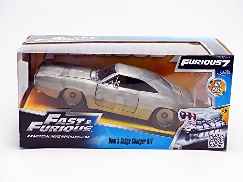 Jada Toys Fast & Furious Diecast '68 Dodge Charger R/T Vehicle (1:24 Scale)