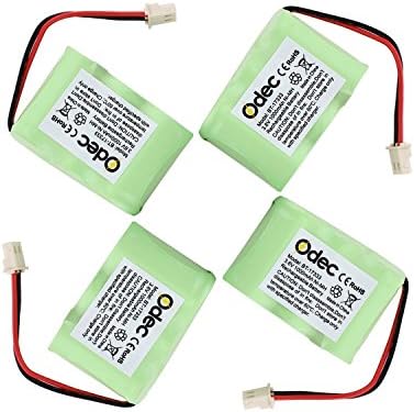 Odec Vtech Phone Battery for Vtech BT-17333 BT17333 BT-27333 BT27333 BT-17233 BT17233 BT-163345 BT-263345 BT163345 BT263345 CS2111, 4 Pack 3.6V 1000mAh Ni-MH Battery Pack