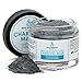 Activated Charcoal with Dead Sea Mud Clay Powder Face Mask, Organic and Natural Ingredients like Bentonite Indian Healing Clay, Remove Blackhead, Minimize Pores and Fight Acne - 5X Safer than Peel-Off
