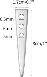 KINGLAKE 12 Pcs Hammer In Vine Eyes 80mm 3 Holes Hardened Iron Garden Plant view 2