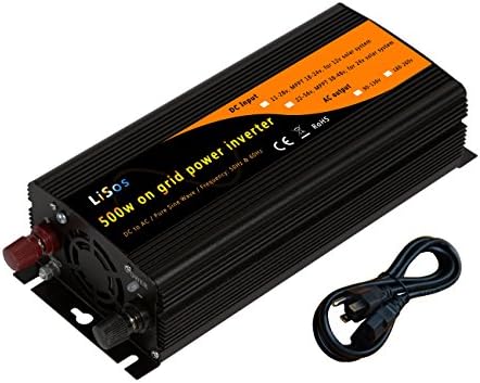 500w Solar Grid Tie Power Inverter Pure Sine Wave DC11-28v to AC90-130v