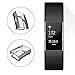 Fibit Charge 2 Screen Protector, Cuteey Slim Soft Full Cover Case for Fitbit Charge 2 Smart Watch Accessories