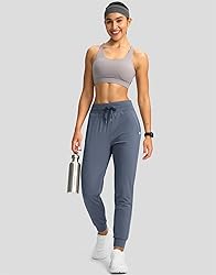 G Gradual Women's Joggers Pants with Zipper Pockets