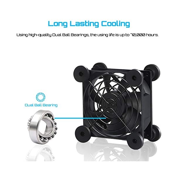 upHere-80mm-Fan-USB-Powered-Fans-Quiet-computer-cooling-5v-Fan-Compatible-for-PCXboxPlaystationTV-Box-etc-U803 upHere 80mm Fan USB Powered Fans Quiet computer cooling 5v Fan Compatible for PC/Xbox/Playstation/TV Box,etc,U803