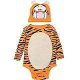 Disney Tigger Baby Boys' Costume Bodysuit with Hat Set, Orange 3-6 Months