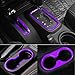 E-cowlboy 18 PCS Full Set Interior Decoration Trim Kit Steering Wheel Center Console Door Handle Air Conditioning Vent Cup Holder Gear Cover Trim for Jeep Wrangler JK JKU 2011-2018 4-Door (Purple)