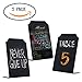 Small Chalkboard Sign for Food Tabletop Standing | Acrylic Board | Size 4 x 6 Chalk and Liquid Chalk Markers -Mini Blackboard with Stand for Restaurant Cafes Menus Place Cards, (Advanced Group Corp.)
