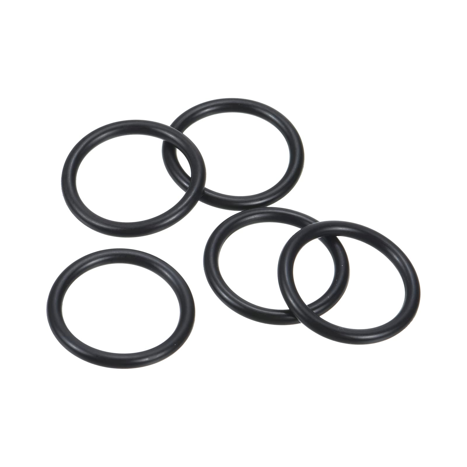 PATIKIL Nitrile Rubber O-Rings 23mm OD 18mm ID 2.5mm Width, 100 Pcs Metric Sealing Gasket for Faucet Plumbing Automotive Repair, Black