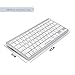 CEROBIT Wireless Bluetooth Keyboard Ultra Slim Universal Compatibility with Windows Android IOS for Laptop Mac Tablet Desktop PC Computer Smart TV (Sliver White)