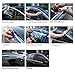 PLDDE 4pcs Smoke Tint With Chrome Trim Outside Mount Tape On/Clip On Style PVC Sun Rain Guard Window Visors Compatible with 2013-2018 Altima 4-Door Sedan