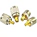 SMA-UHF RF Connectors Kit SMA to UHF PL259 SO239 4 Type Set SMA Jack/Plug to UHF Nickel Gold Plated Test Converter Pack of 4 ... primary