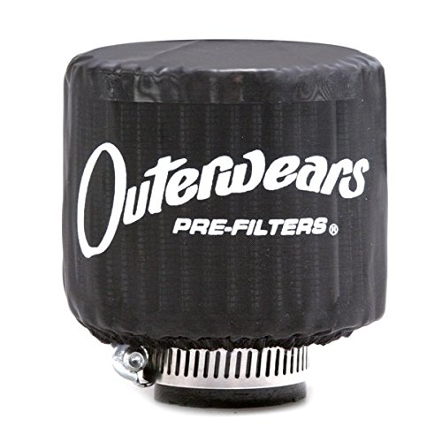 Black Outerwear Prefilter With Top Round 3" Diameter 10-1100-01