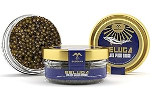 BANRIN GUARANTEED OVERNIGHT! River Beluga/ Kaluga hybrid Caviar - 1 oz Jar
