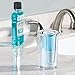 iDesign Paper & Plastic Disposable Cup Dispenser for Bathroom Countertops, The Clarity Collection – 3” x 3” x 5”, Clear